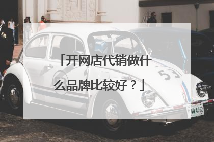 开网店代销做什么品牌比较好?