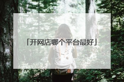 开网店哪个平台最好