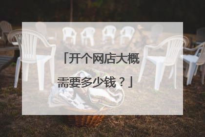 开个网店大概需要多少钱?