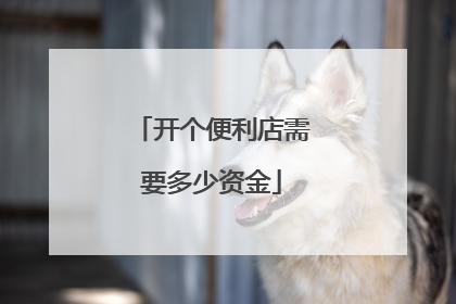 开个便利店需要多少资金