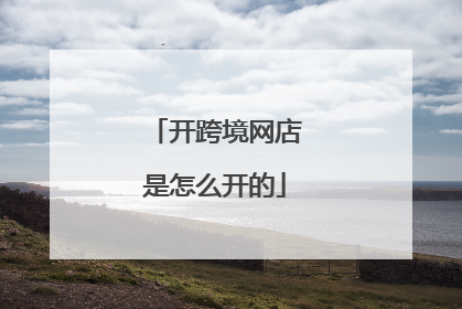 开跨境网店是怎么开的