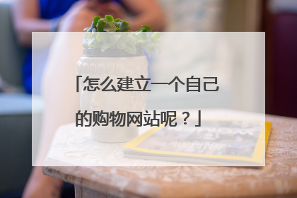 怎么建立一个自己的购物网站呢？