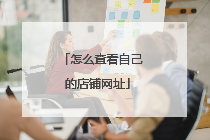 怎么查看自己的店铺网址