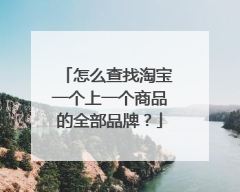 怎么查找淘宝一个上一个商品的全部品牌？