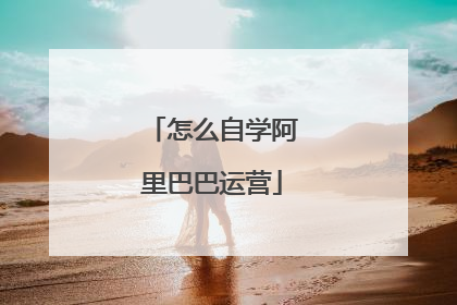 怎么自学阿里巴巴运营