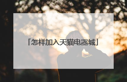怎样加入天猫电器城