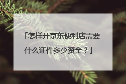 怎样开京东便利店需要什么证件多少资金？