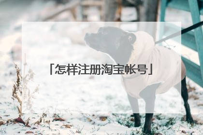 怎样注册淘宝帐号