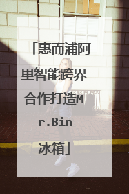 惠而浦阿里智能跨界合作打造Mr.Bin冰箱