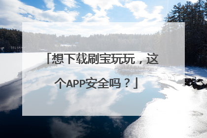想下载刷宝玩玩,这个APP安全吗?