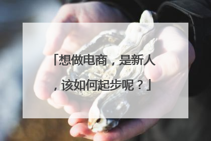 想做电商,是新人,该如何起步呢?