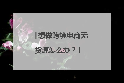 想做跨境电商无货源怎么办?