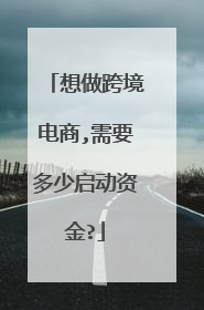 想做跨境电商,需要多少启动资金?