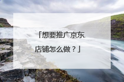 想要推广京东店铺怎么做?