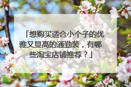 想购买适合小个子的优雅又显高的通勤装,有哪些淘宝店铺推荐?