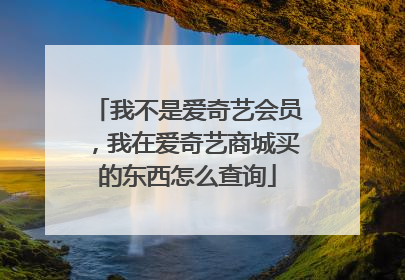 我不是爱奇艺会员,我在爱奇艺商城买的东西怎么查询