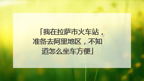 我在拉萨市火车站，准备去阿里地区，不知道怎么坐车方便