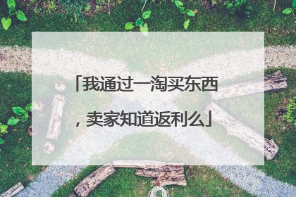我通过一淘买东西,卖家知道返利么