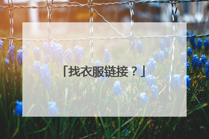 找衣服链接?