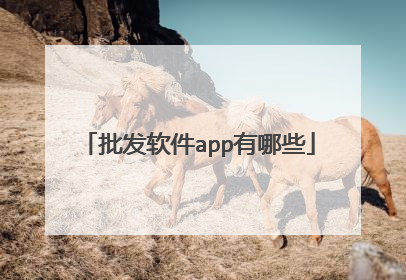 批发软件app有哪些