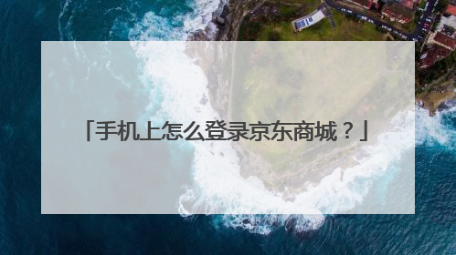 手机上怎么登录京东商城?