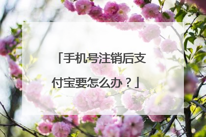 手机号注销后支付宝要怎么办?