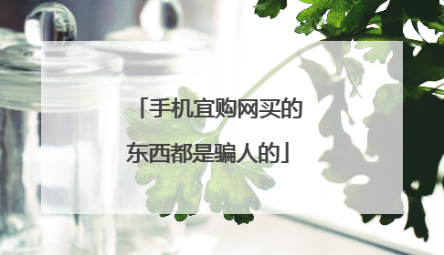 手机宜购网买的东西都是骗人的