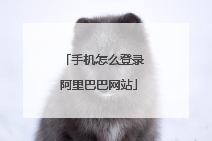 手机怎么登录阿里巴巴网站