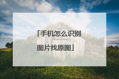 手机怎么识别图片找原图