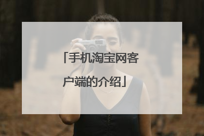 手机淘宝网客户端的介绍