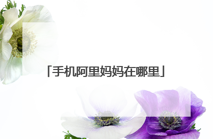手机阿里妈妈在哪里