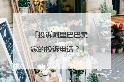投诉阿里巴巴卖家的投诉电话?