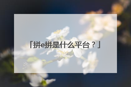 拼e拼是什么平台?