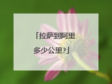 拉萨到阿里多少公里?
