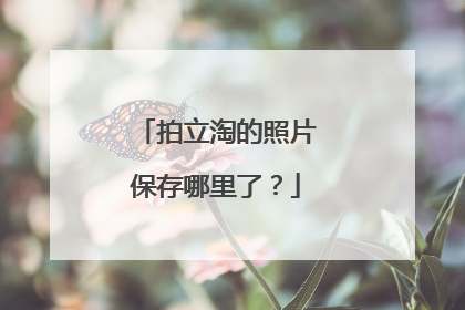 拍立淘的照片保存哪里了?