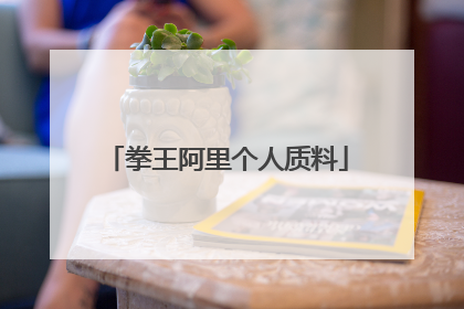 拳王阿里个人质料