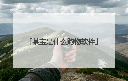 某宝是什么购物软件