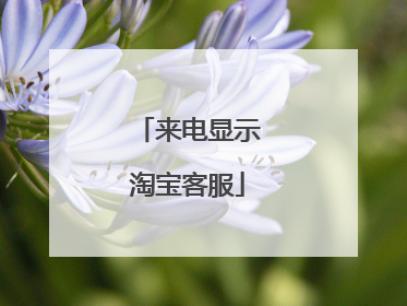 来电显示淘宝客服