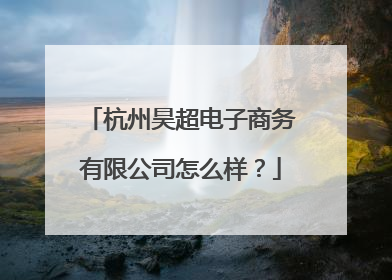 杭州昊超电子商务有限公司怎么样?
