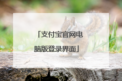 支付宝官网电脑版登录界面