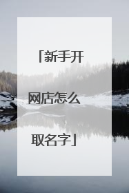 新手开网店怎么取名字