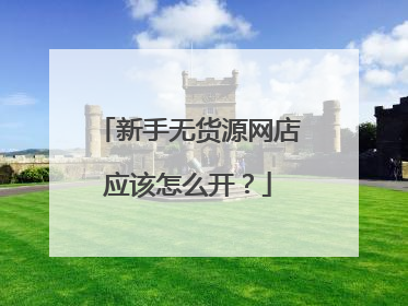 新手无货源网店应该怎么开?