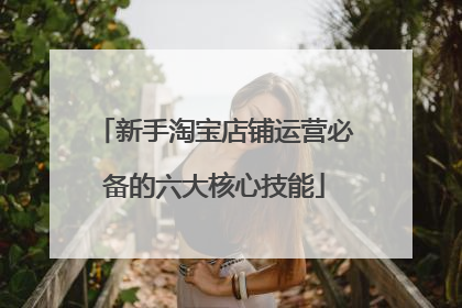新手淘宝店铺运营必备的六大核心技能