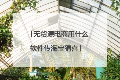 无货源电商用什么软件传淘宝猜喜