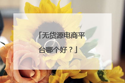 无货源电商平台哪个好?