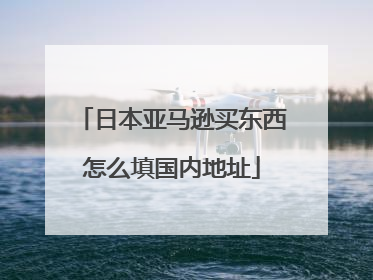 日本亚马逊买东西怎么填国内地址
