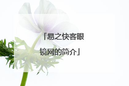 易之快客眼镜网的简介