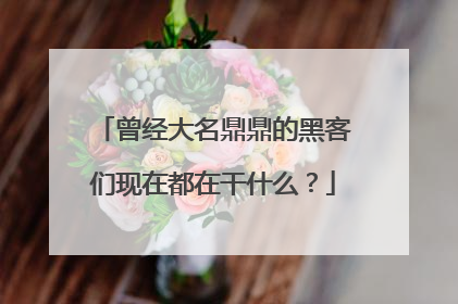 曾经大名鼎鼎的黑客们现在都在干什么?