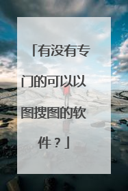 有没有专门的可以以图搜图的软件？