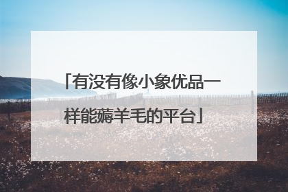 有没有像小象优品一样能薅羊毛的平台